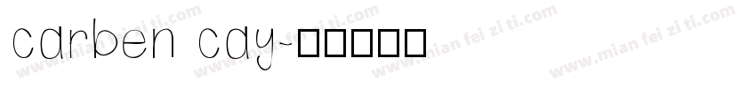 carben cay字体转换